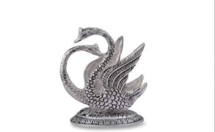 German Silver Tissue Holder Swan
