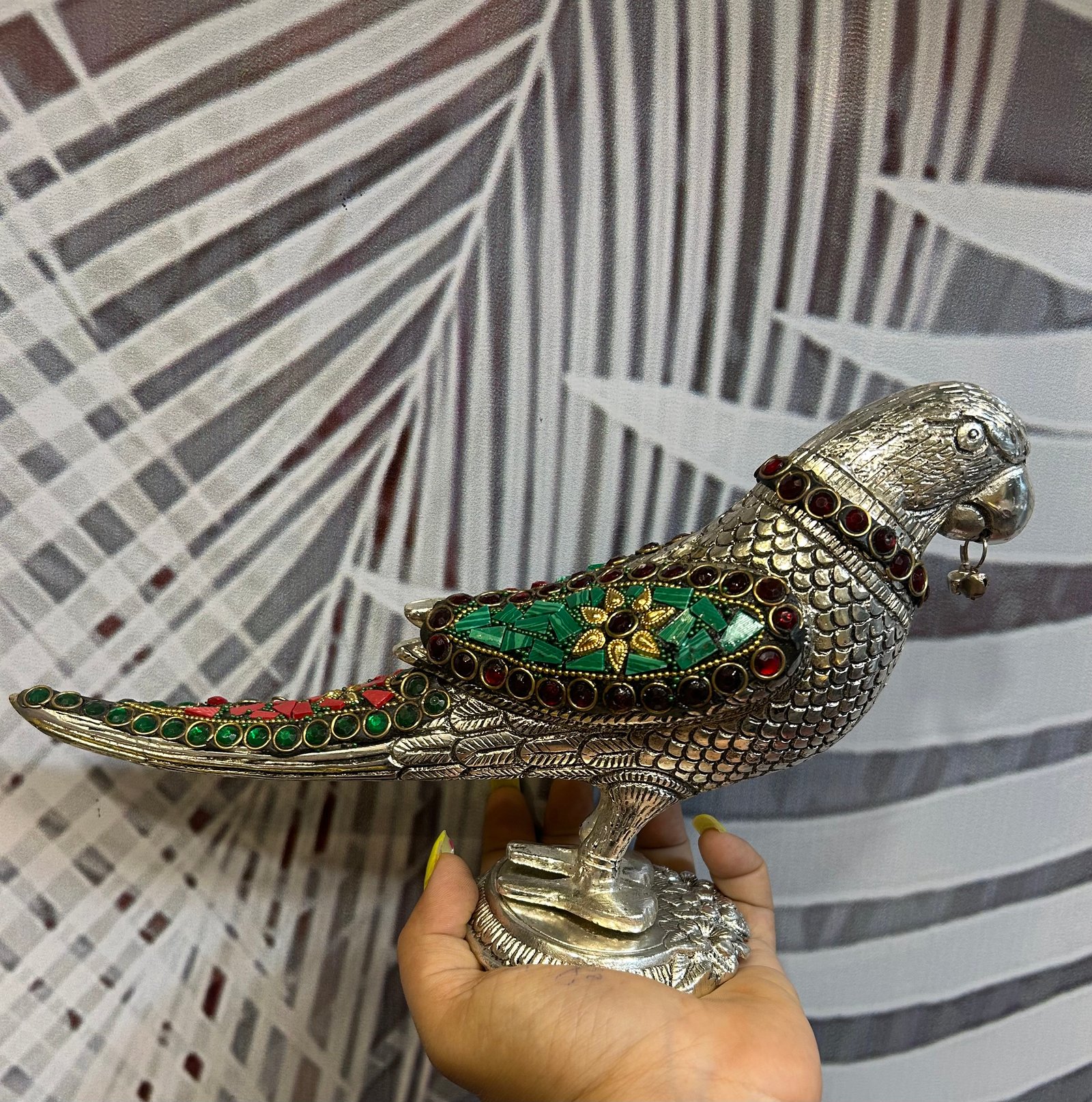 Parrot with meena work 