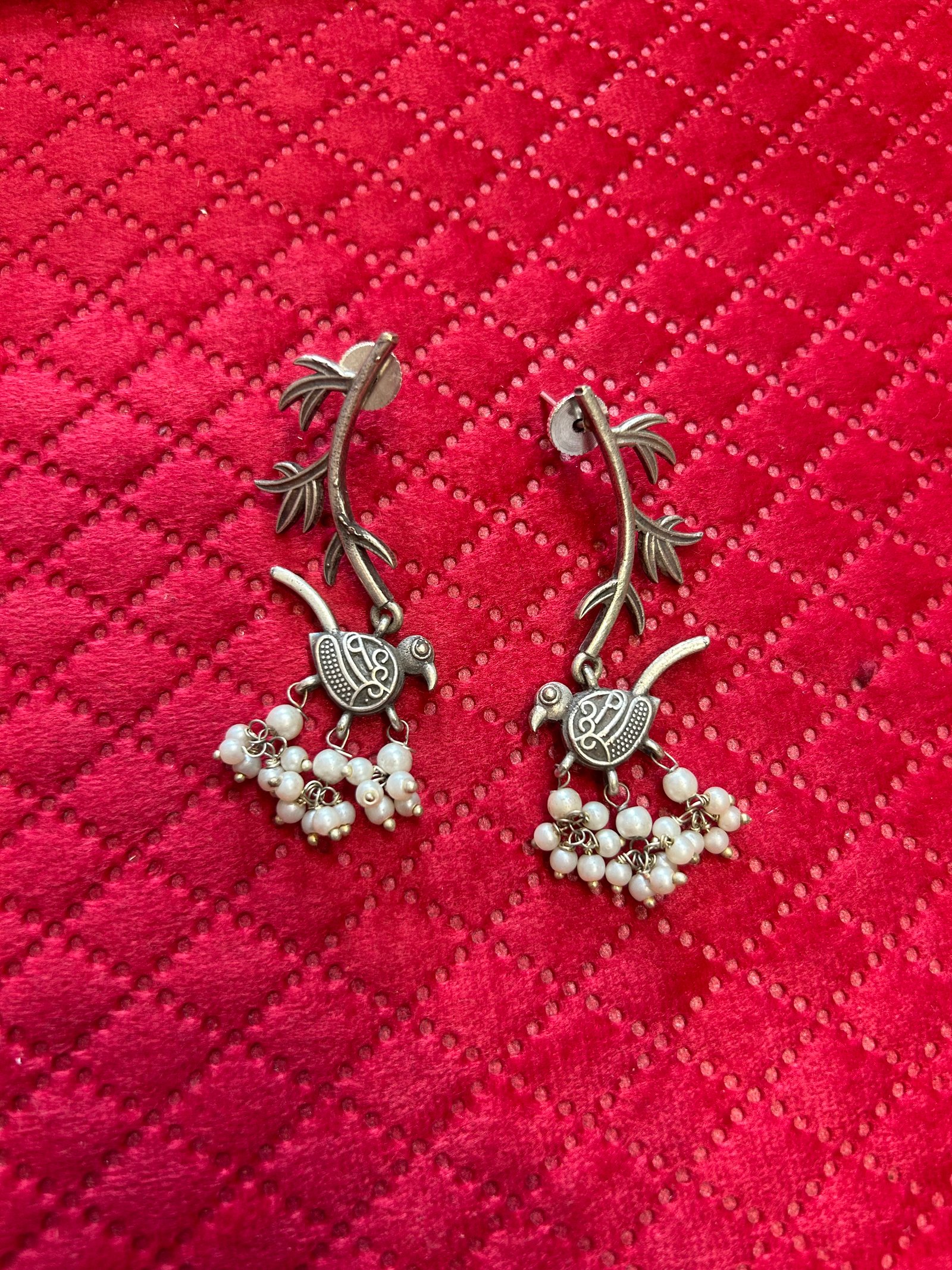 German silver earring 