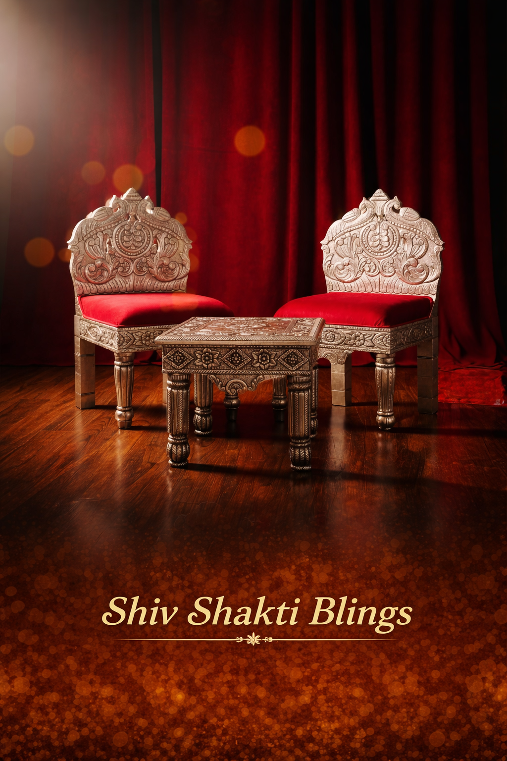 Royal Carved Silver Chair