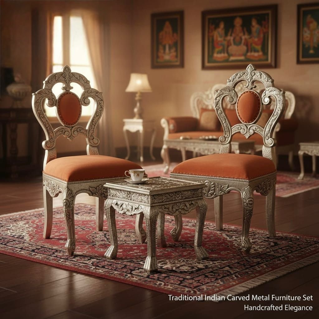     Luxury German Silver Chair