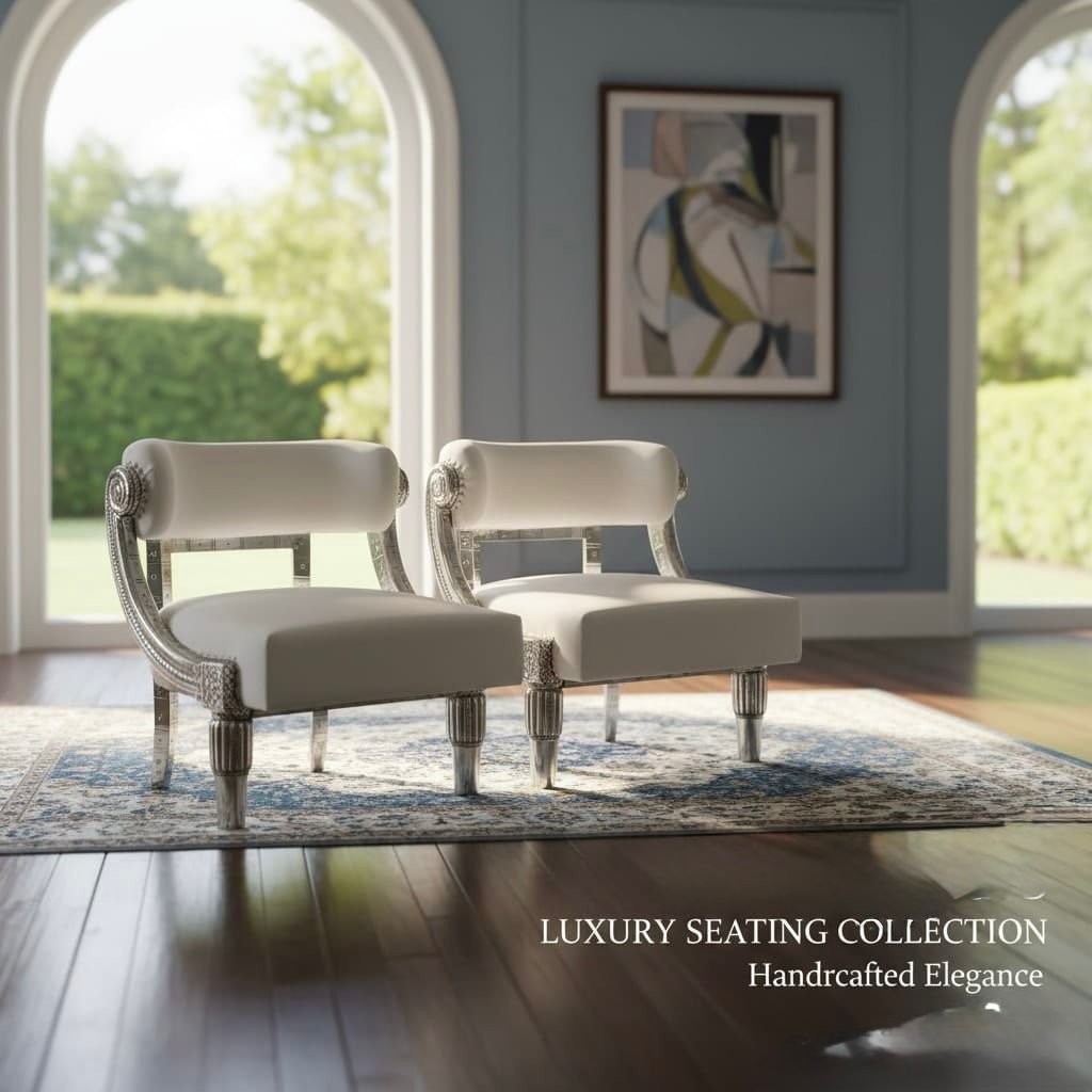     Luxury German Silver Chair
